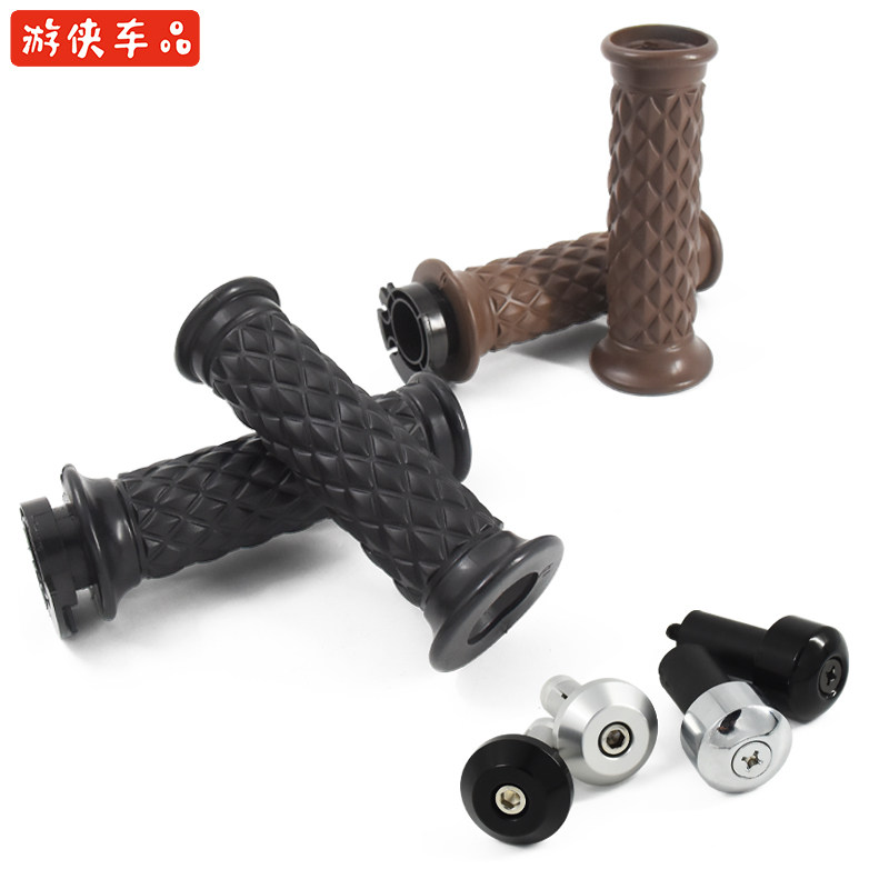 游侠大脚怪天俊复古摩车改装通用手把胶手把握把旋把