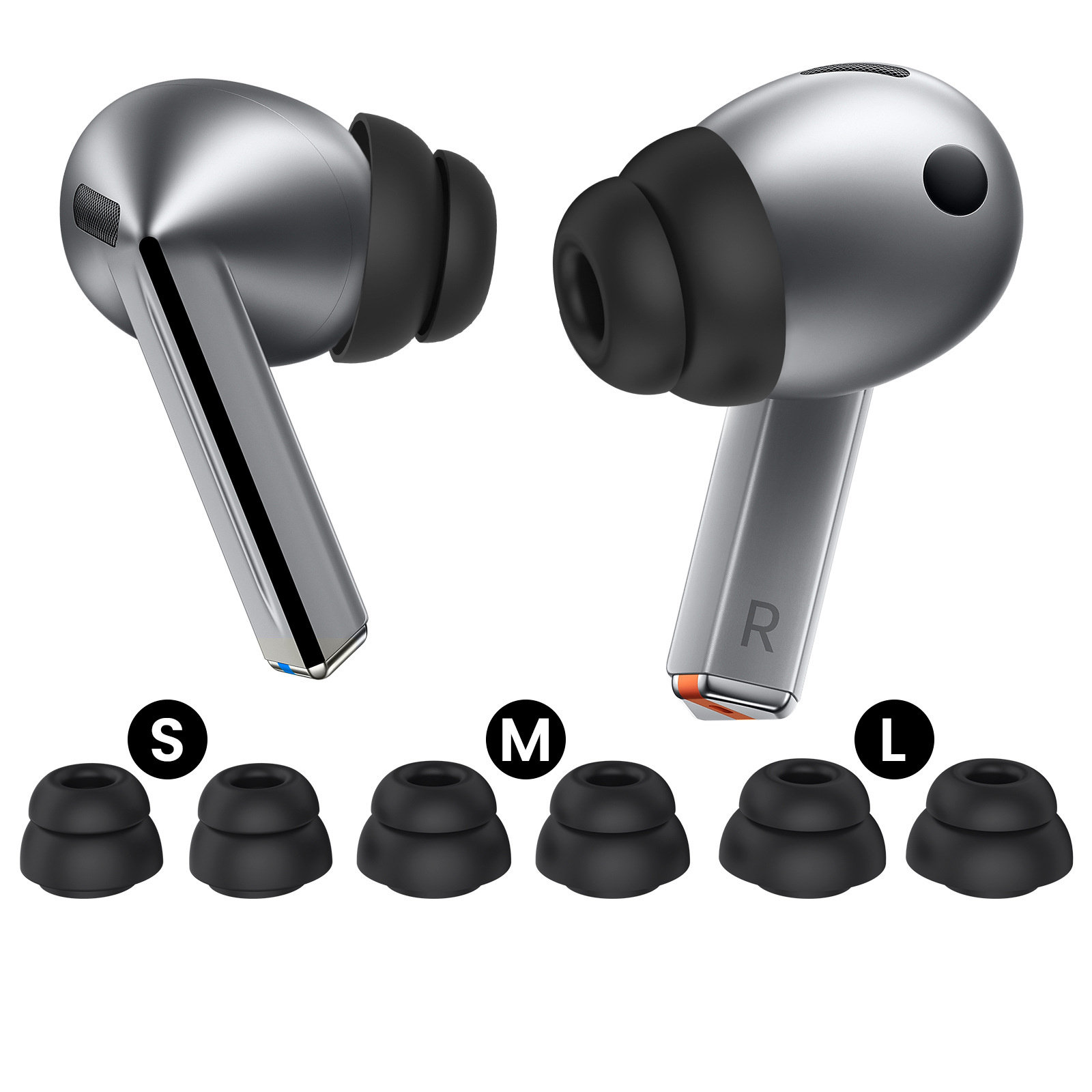 适用三星buds3pro耳塞套韩国原装Galaxy Buds3Pro无线蓝牙耳机双层耳帽galaxybuds3pro软硅胶防尘网降噪耳套