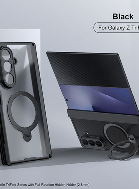适用三星ztrifold手机壳韩国原装新款三折叠屏Galaxy Z Trifold双中轴全包防摔磁吸支架高级感镜头全包保护套