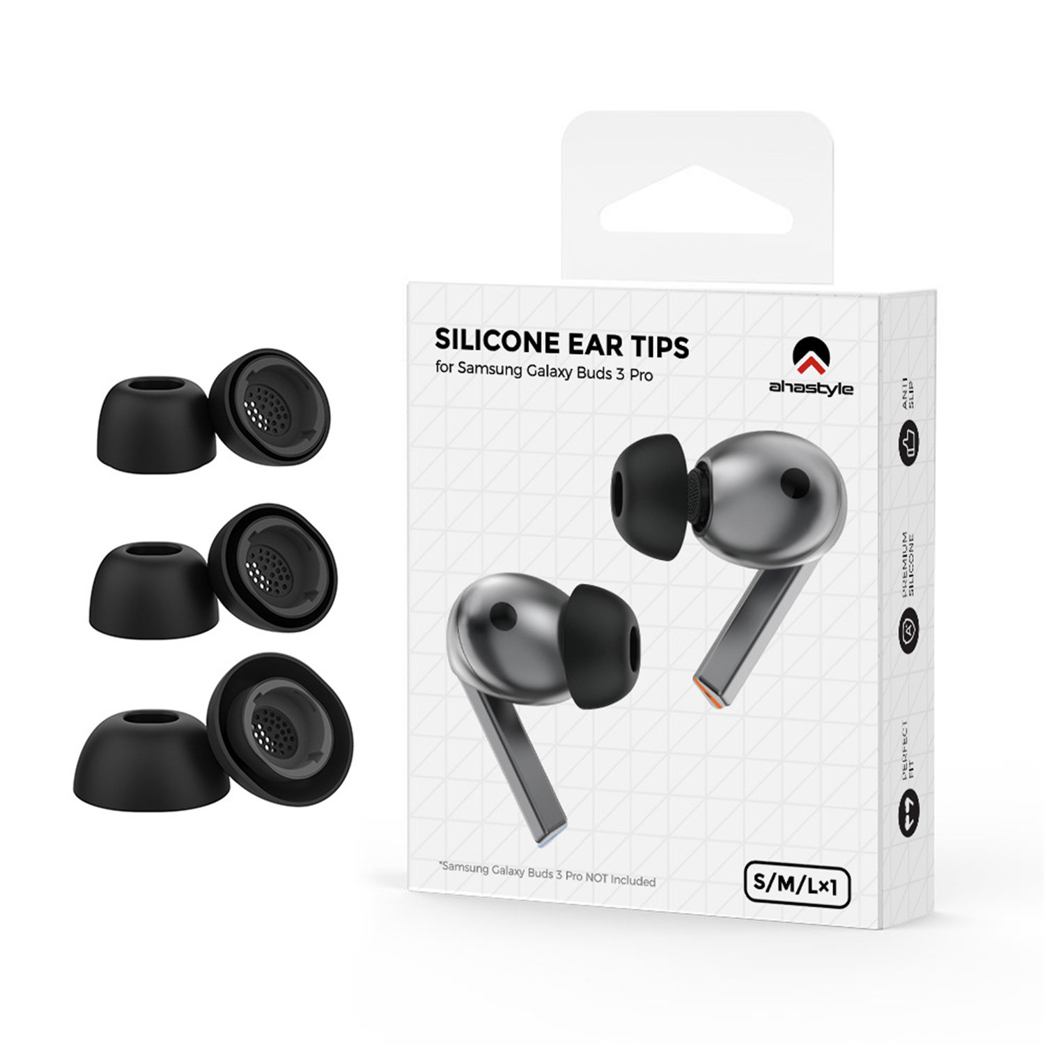 适用三星Buds3FE耳机耳塞棉韩国原装Galaxy buds3fe硅胶替换耳帽