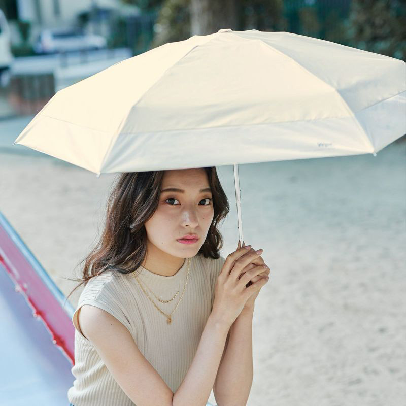 wpc日本新款太阳伞防晒女晴雨两用遮阳小巧便携胶囊折叠五折迷你
