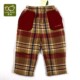 加厚格子长裤 男童宝宝外穿冬款 可开裆夹棉裤 拉比正品 子73码 1折