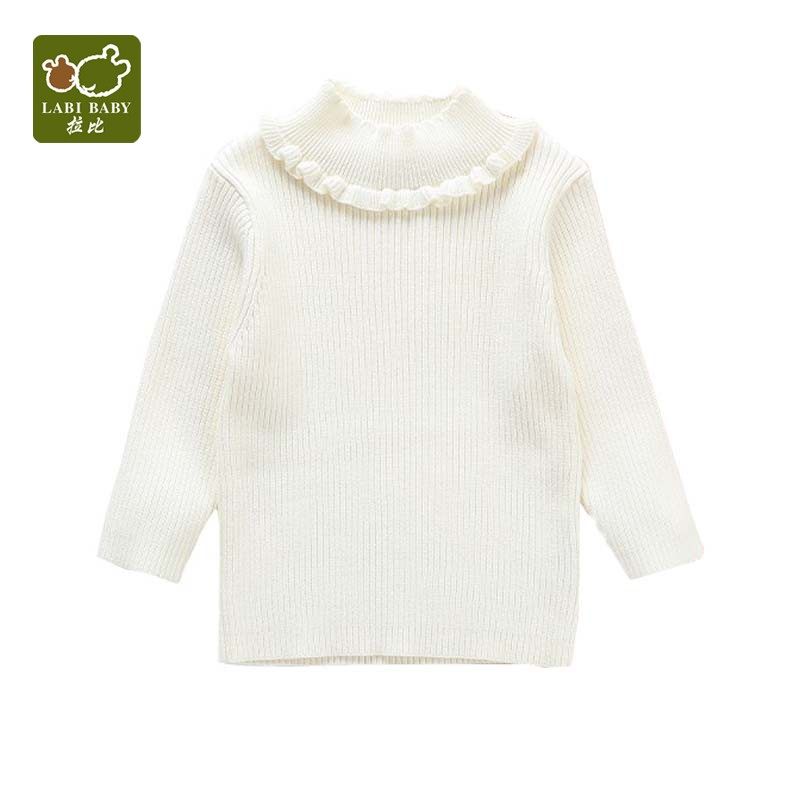 拉比专柜同款秋冬季棉线花边高领上衣女童宝宝保暖针织保暖线衫,童装/婴儿装/亲子装,毛衣/针织衫,淘宝优惠券,粉丝福利购,淘宝优惠卷