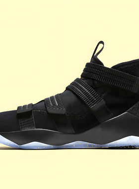 詹姆斯士兵11代篮球男鞋透气实战高帮球鞋LBJ11使节战士缓震黑色