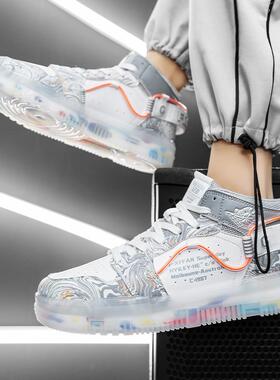 男鞋空军aj一号正码高帮板鞋百搭国风运动中帮潮牌休闲春秋款潮鞋