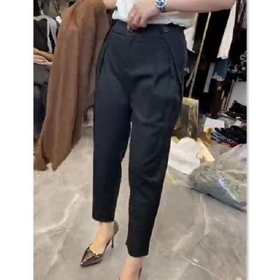 9932大爱美依缘2025春季新款女裤休闲长裤高腰哈伦裤萝卜女裤时尚