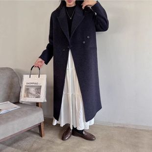 毛呢显瘦外套名媛风女 简约经典 ZY9968大爱美依缘2025秋冬新款 韩版