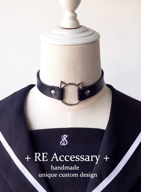 原宿哥特爱心项圈桃心少女