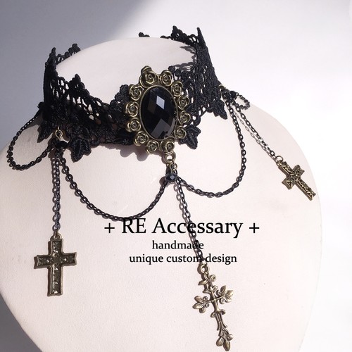 原宿暗黑Lolita项链锁骨链