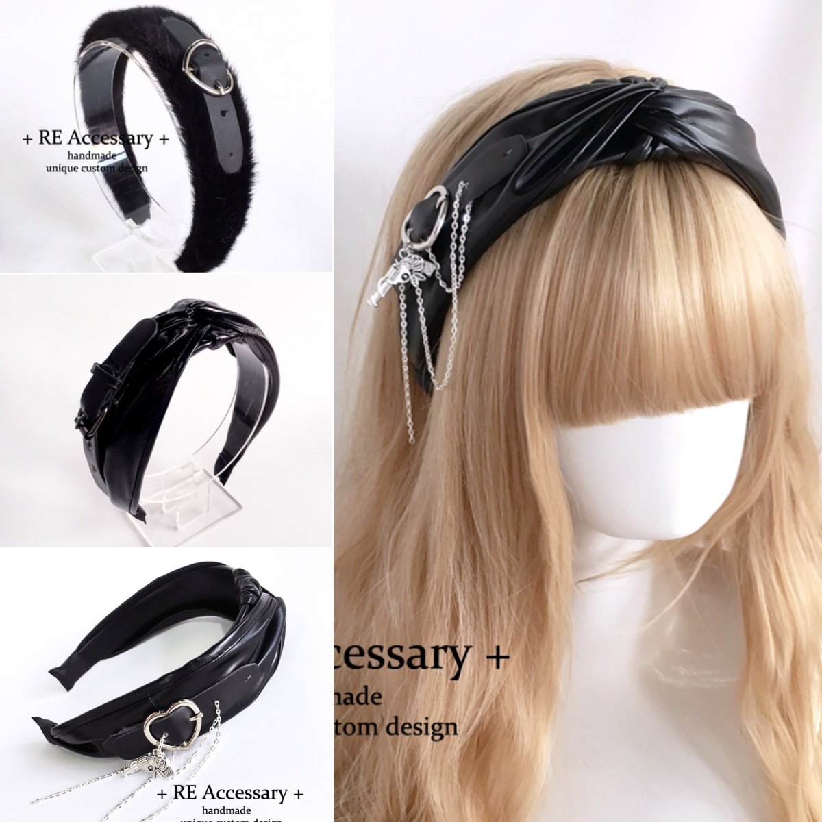 原创手作lolita头饰发夹jk