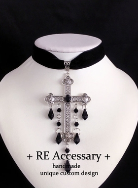 lolita欧式中世纪Y2K绒带项链