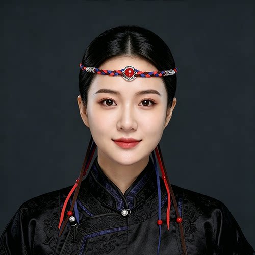 蒙古族手工发带民族风演出旅拍