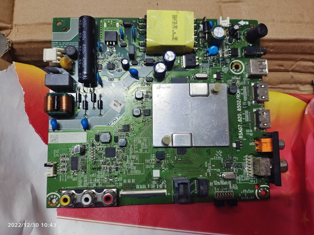 海信HZ32A35.RSAG7.820.8502主板维修，卡开机画面，死机以坏挽好