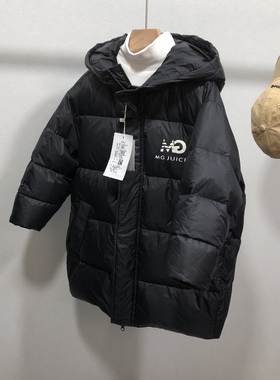木瓜汁童装冬新品中长款90白鸭绒加厚儿童羽绒服外套潮26010