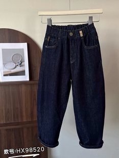 男女童老爹裤 儿童休闲百搭加绒牛仔裤 98520 2025冬款 牛哆哆童装
