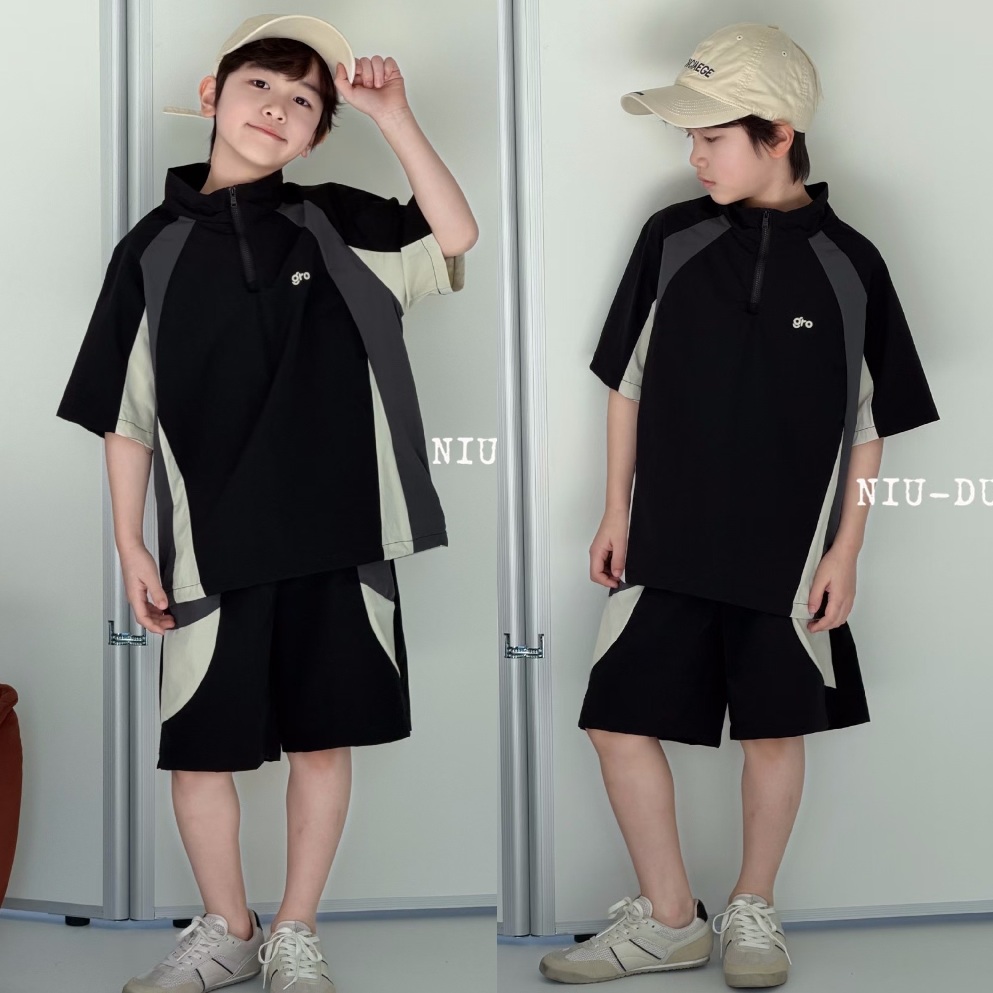 牛哆哆童装2026夏季男童速干短袖套装中大童薄款两件套儿童39631