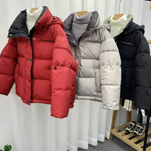 牛哆哆童装冬款儿童韩版帽羽绒服男女童90白鸭绒外套54281