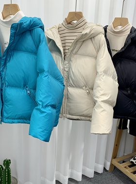 牛哆哆童装儿童90白鸭绒蓬松轻羽绒服24冬季男女童连帽外套34272