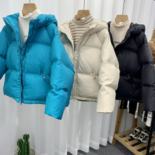 牛哆哆童装儿童90白鸭绒蓬松轻羽绒服24冬季男女童连帽外套34272