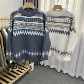 男女童套头衫 卡芙恰恰毛衣儿童韩国绒毛线衣冬装 新款 毛衣百搭819