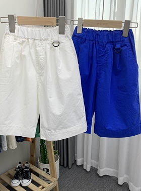 木瓜汁童装儿童韩版休闲五分裤夏款男女童洋气百搭中裤60588