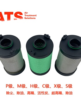 ATS压缩空气精密过滤器滤芯0070EM 0045EH 激光空压机除油0125ES