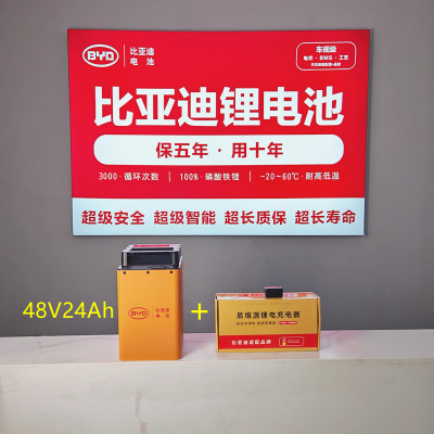 BYD/比亚迪48V24Ah磷酸铁锂电池