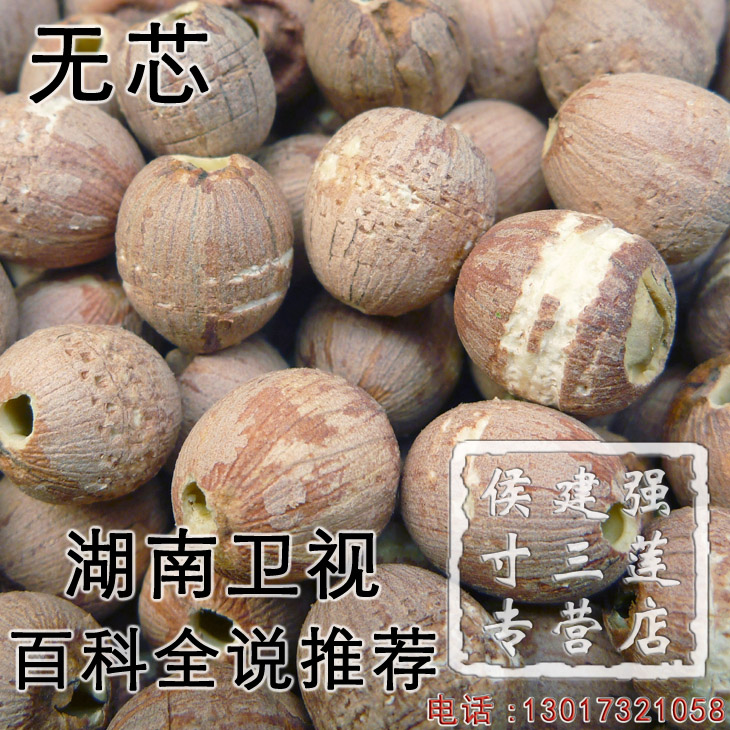 去芯红莲子 新晒新货 湘潭湘莲莲米 粉糯 手工钻芯98%无芯 500g 粮油调味/速食/干货/烘焙 莲子 原图主图