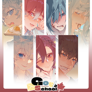 【FF14-校园】小红猫 艾尔菲诺 奥尔什方 同人周边吧唧色纸