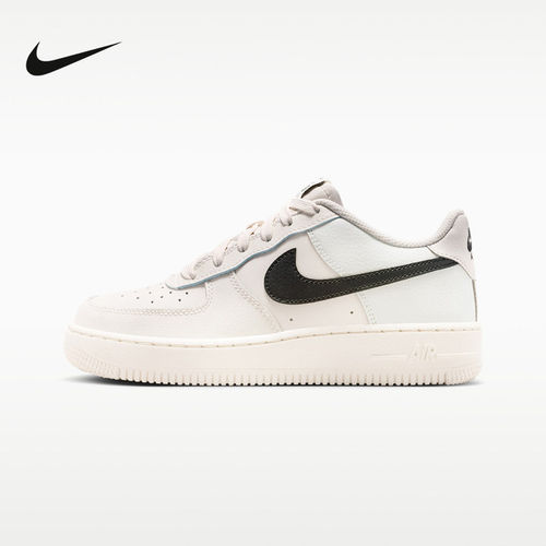 NIKE耐克女鞋大童鞋新款空军一号AF1 小白鞋低帮板鞋IO7958-001