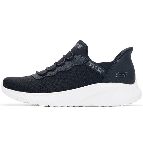 Skechers斯凯奇男鞋健步鞋缓震网面透气低帮运动休闲鞋118300-BLK
