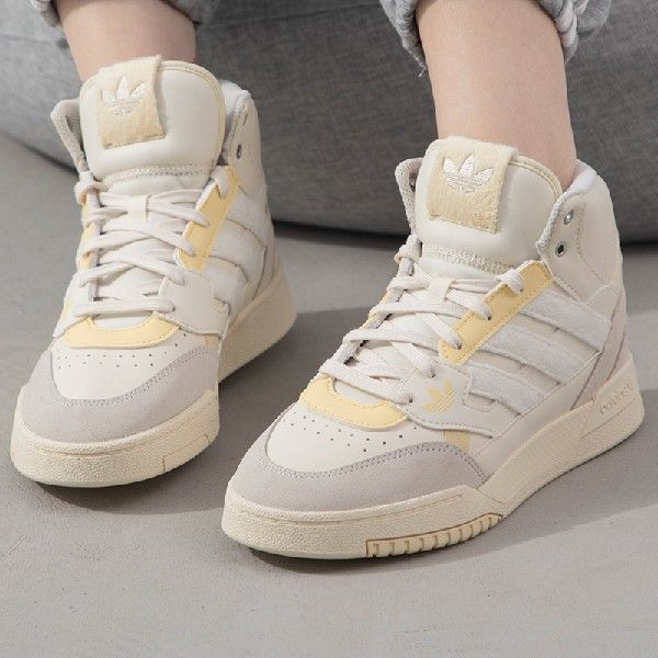 阿迪达斯三叶草男鞋女鞋运动鞋高帮板鞋复古拼接休闲鞋ID1005