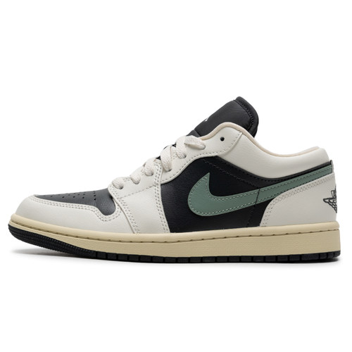 耐克Air Jordan 1 Low AJ1小倒钩黑绿低帮复古休闲板鞋DC0774-001