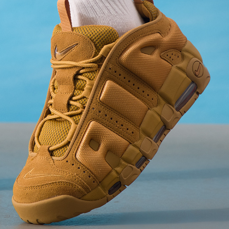 Nike耐克 Air More UPTEMPO皮蓬黑白红男女运动篮球鞋 FB1344-001