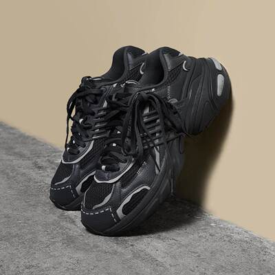 阿迪达斯三叶草男女鞋新款厚底休闲鞋增高黑色低帮老爹鞋男KI6261