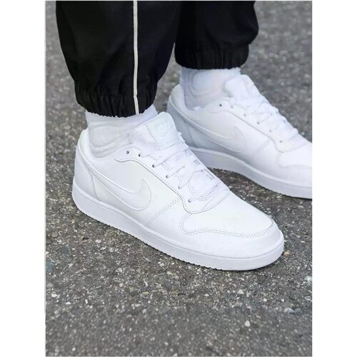 NIKE耐克男鞋板鞋春季新款简版空军一号纯白低帮休闲鞋AQ1775