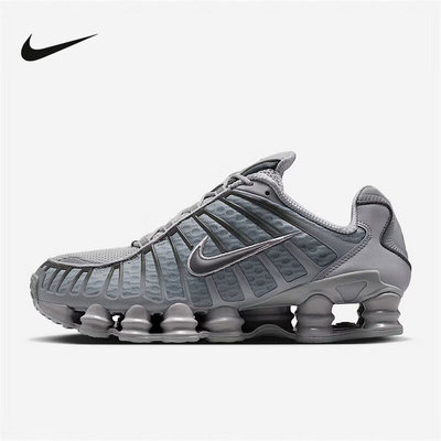 耐克男鞋NIKE SHOX TL银白色运动休闲鞋缓震复古老爹鞋AV3595-015
