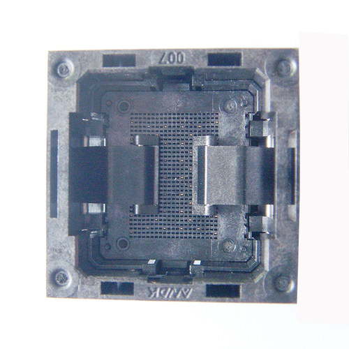 热卖LGA52下压弹片老化座 LGA52空座头测试座 老化座 测试座工厂