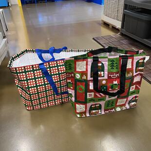 IKEA宜家云芬特储物袋编制袋环保购物袋子手提斜挎便携旅行收纳包
