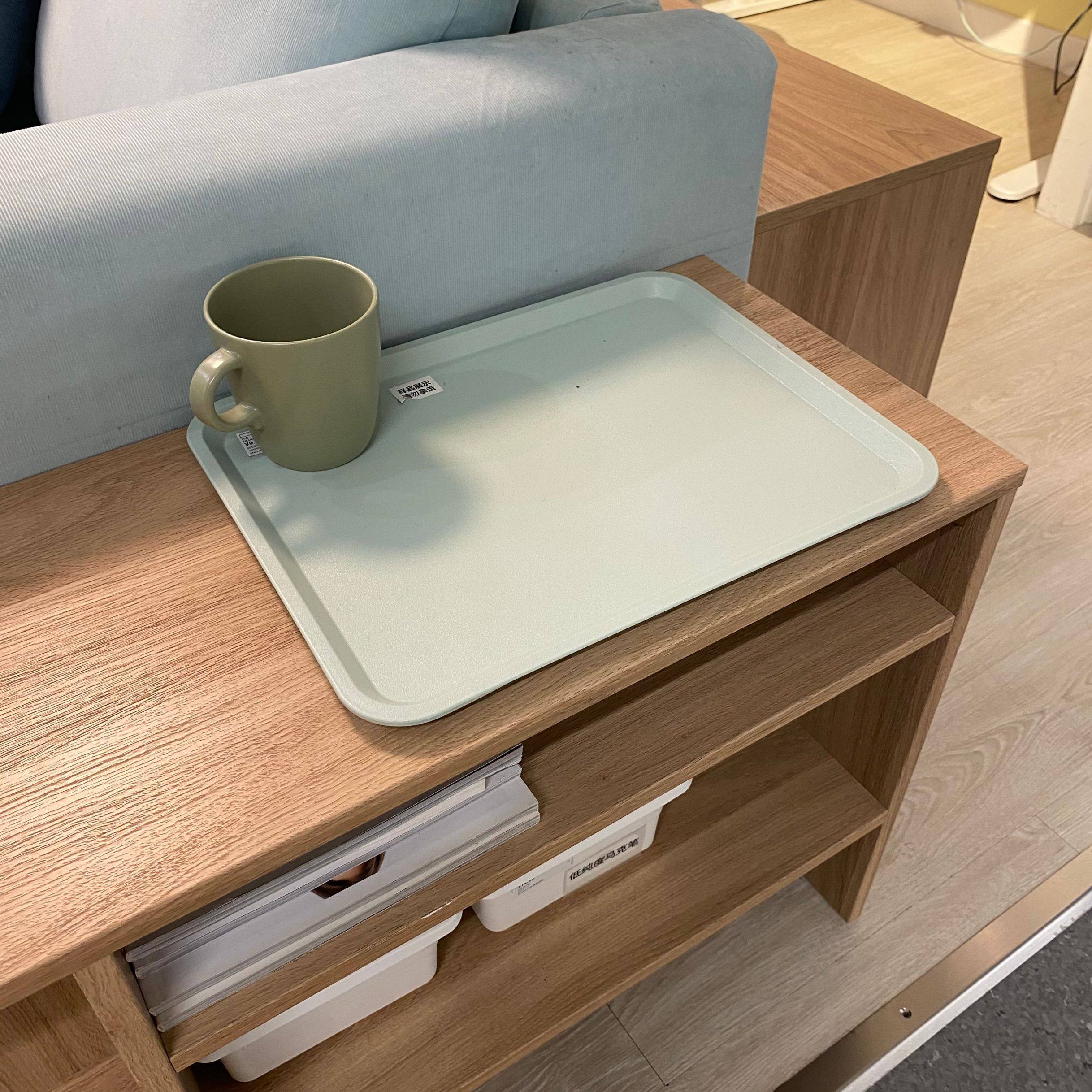 IKEA宜家提尔宫恩 托盘 长方形茶盘塑料茶杯水杯茶具放杯子的托盘