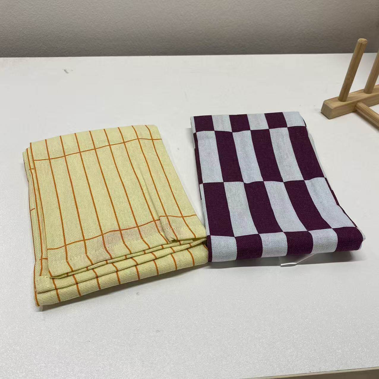 IKEA宜家斯尤利亚 厨房用巾35x50厘米厨房清洁抹布家用洗碗布格子