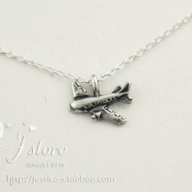 天空无极限飞机锁骨链许愿项链