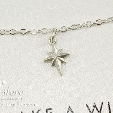 925银色链【北极星】吊坠 许愿手链 美国 Dogeared 正品