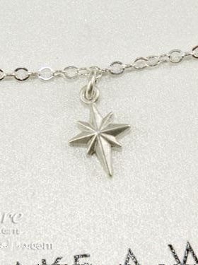 925银色链【北极星】吊坠 许愿手链 美国 Dogeared 正品