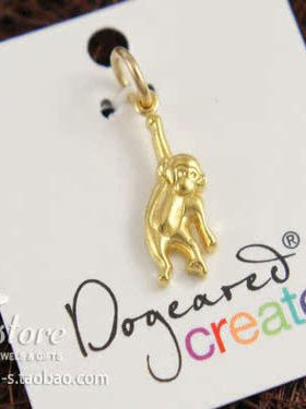 Create系列 DIY配件 顽皮小猴子吊坠 项链手绳挂坠 Dogeared 正品
