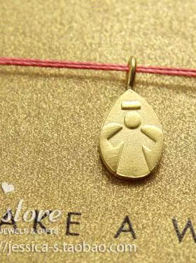 丝线款 银镀金【我的天使】吊坠 许愿项链 美国Dogeared正品
