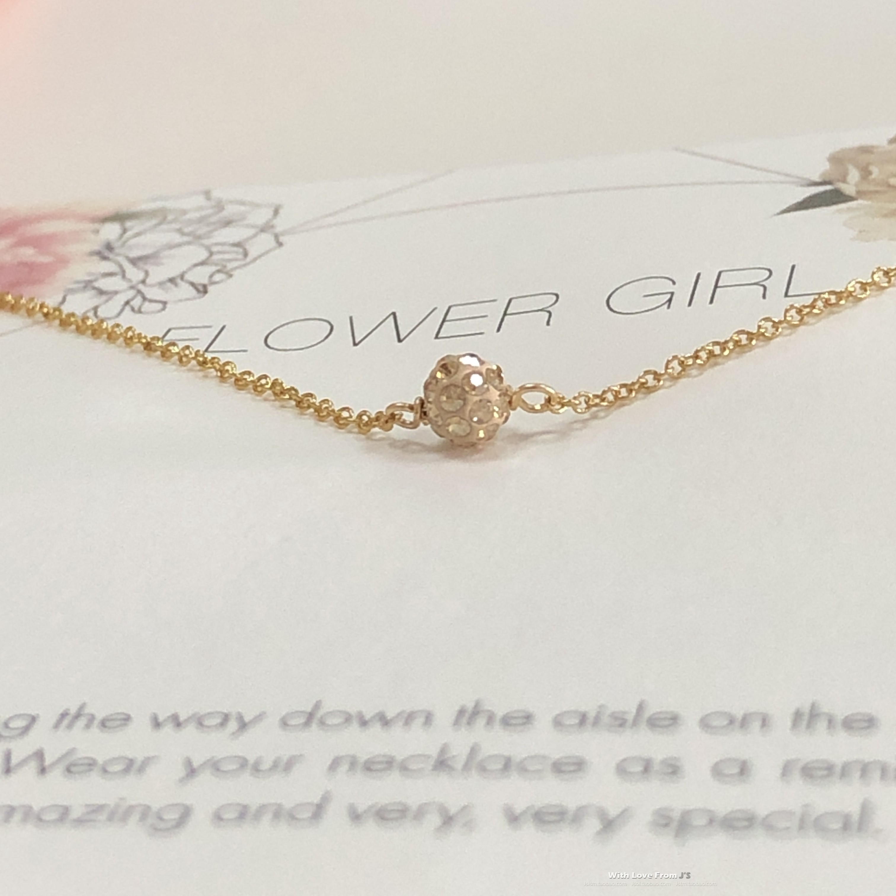 银镀金闪亮小球项链 花童 撒花女孩礼物 伴手礼 美国Dogeared正品