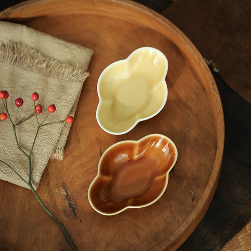 雅辑暮色晨光海棠小碟