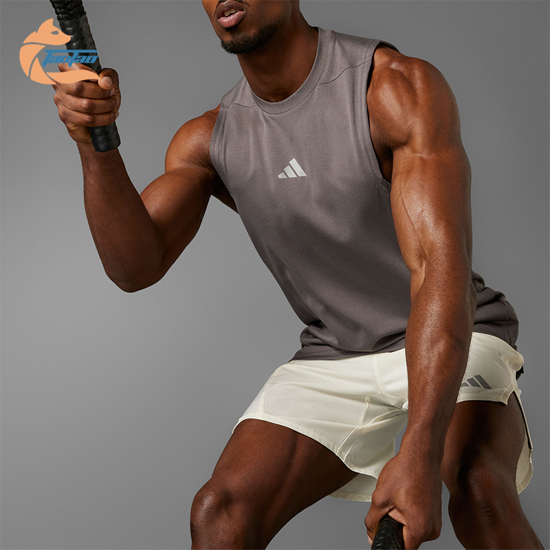 阿迪达斯男士运动健身背心