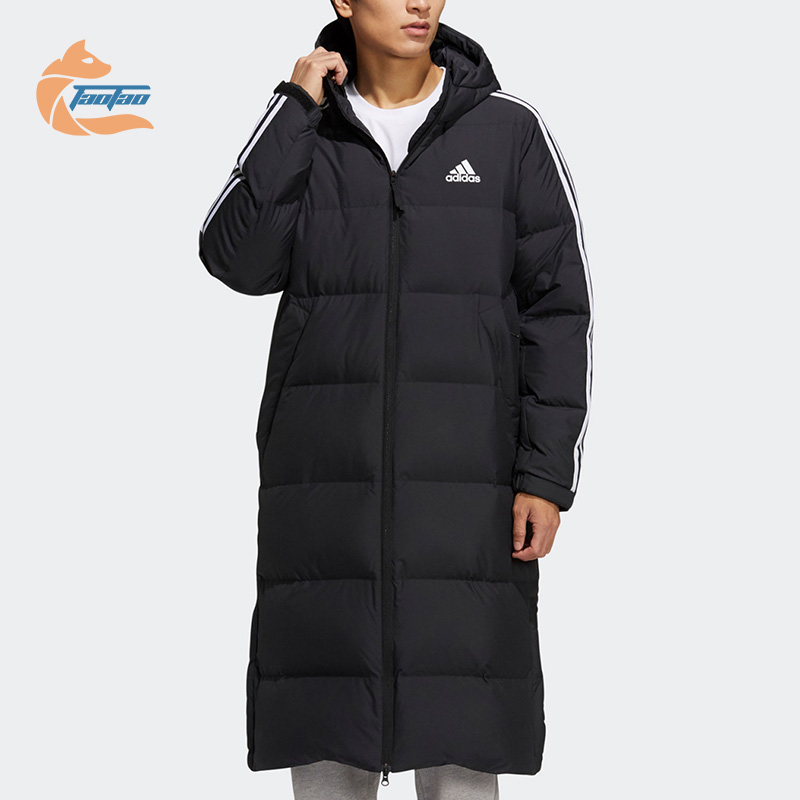 Adidas/阿迪达斯正品男女冬季户外运动长款鸭绒羽绒服 H20760